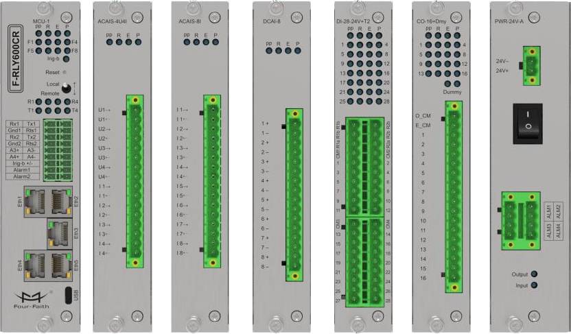 F-RLY600CR RTU modular design with independent cards for easy expansion and maintenance