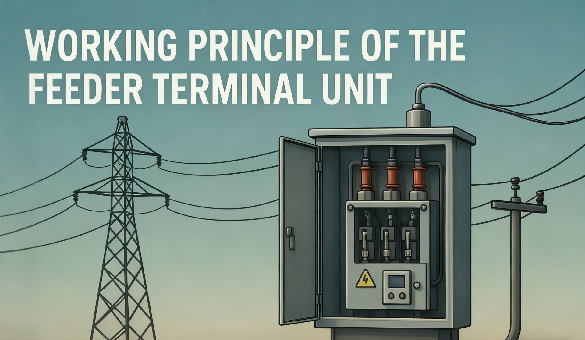 What is the working principle of the feeder terminal unit?
