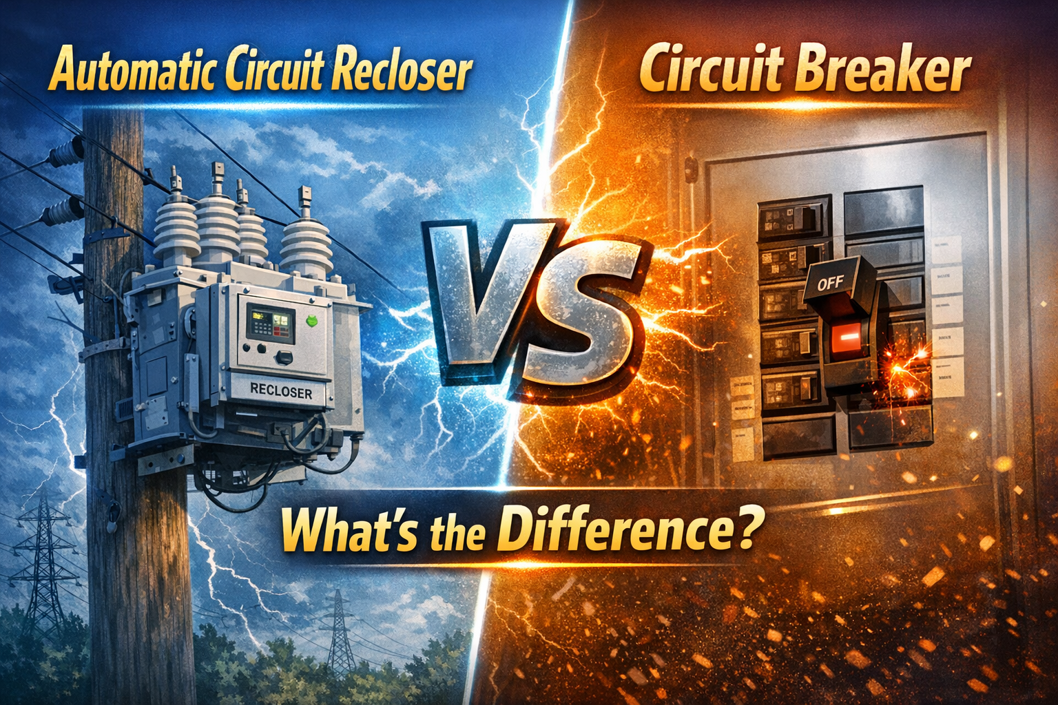 Automatic Circuit Recloser vs Circuit Breaker: What's the Difference?