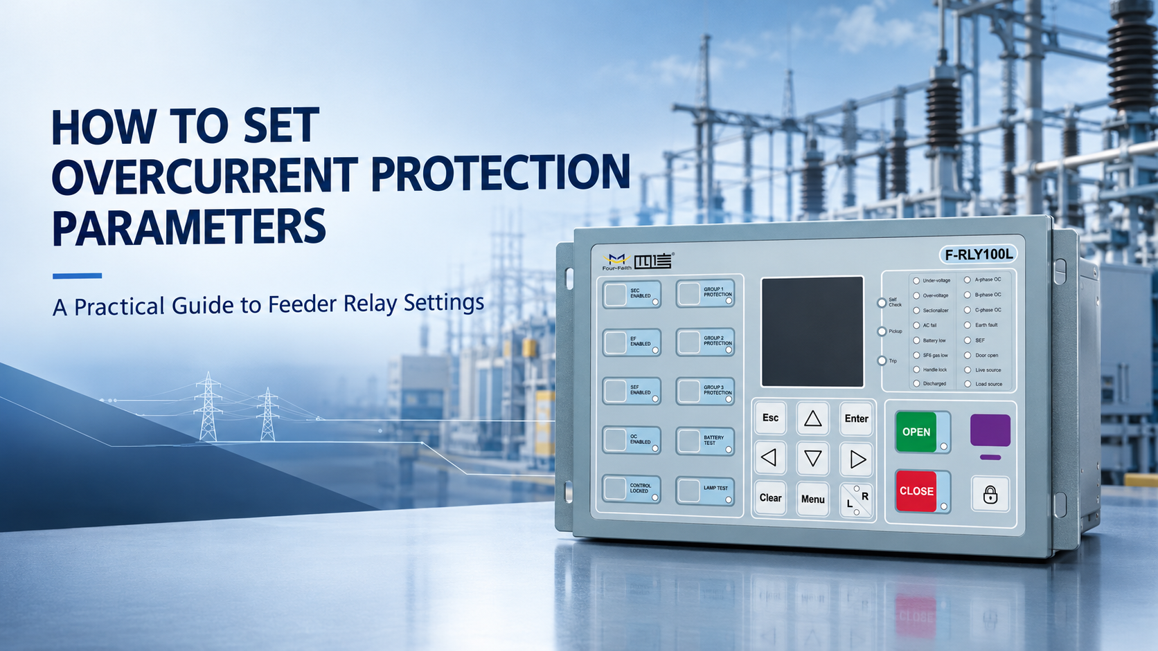 How to Set Overcurrent Protection Parameters for a Feeder Relay